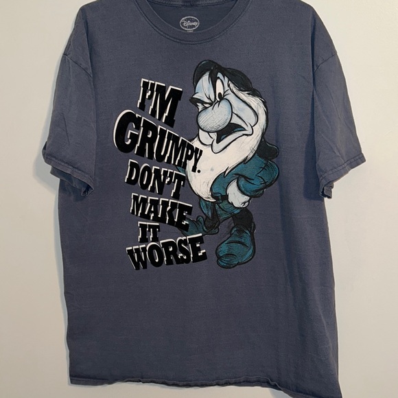 Acid Washed Disney I’m Not Grumpy… Graphic T-Shirt Size XL - Picture 6 of 8